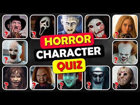 Guess the Horror Character Quiz 😱🔪 Chucky, Ghostface, Pennywise & More