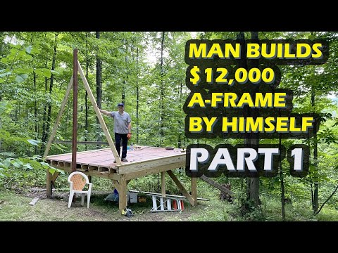 How to build an A-Frame DIY for glamping and make money on Airbnb