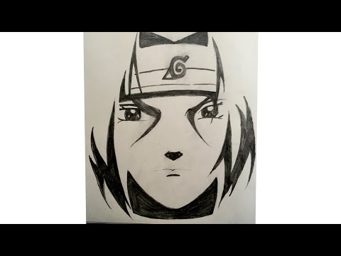 How to draw itachi uchiha | anime characters | cartoon sketch | #shorts