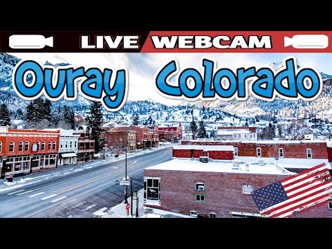 ❄🅻🅸🆅🅴❄Ouray Colorado🚠Ski Resort🎿Snow Webcam📷Main St.🚡Mountain Village⛷Blizzard