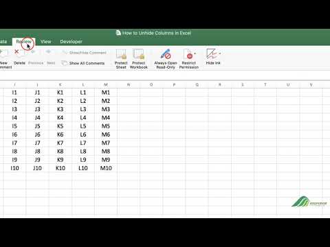 How to Disable Unhiding Columns in Excel