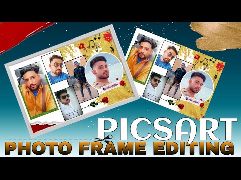 love shape photo collage editing // picsart - editor rayam