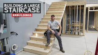 Building a Large Staircase and How to Layout a Stair Stringer