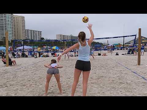 AVP Juniors 2022 East Coast Champs - 18U - Day 2 Pool - Genest/Schrock vs Mozeleski/Sprecher - Set 2