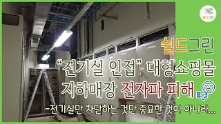 전기실 인접 공간의 강한 전자파노출 상태-전자파측정,분석,조치 사례-쉴드그린