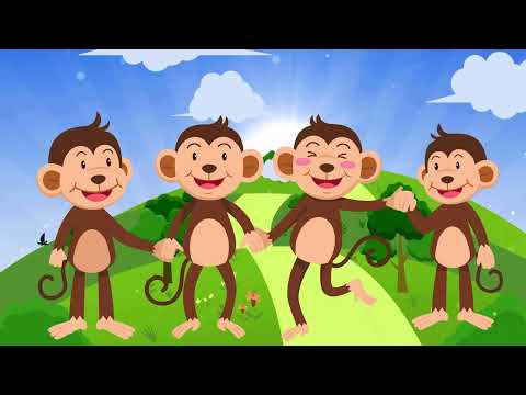 Five Little Monkeys Jumping on the Bed | Fun Numbers Song for Preschoolers