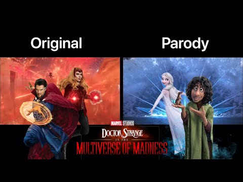 Doctor Strange in the Multiverse of Madness - Official Trailer (Disney Parody) Side-By-Side