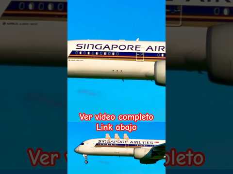 Aterrizaje perfecto Singapore Airlines en Barcelona #youtubeshorts #planespotting #remix #shorts