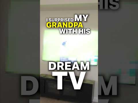 Surprising My Grandpa W/ His DREAM TV