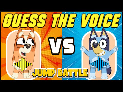 Bluey Brain Break | Bluey Guess that Voice | Blue Jump Battle