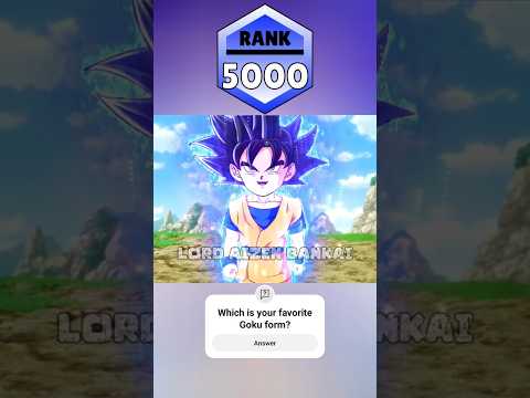 Evolution of Kid Goku Rank Up