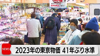 2023年の東京物価　41年ぶりの水準に（2024年1月9日）