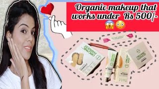 Organic Makeup That Works Under Rs 500😱#organicharvest#makeuptutorial #review