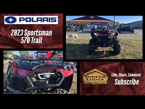 Freshly Built 2023 Polaris Sportsman 570 Trail in Sunset Red