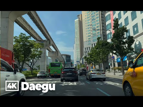 Driving in Daegu, Korea 4K (2024 summer)