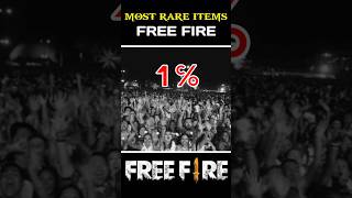 most rare items in free fire 😱🔥 #rareitemfreefire  #shorts  #ffshorts