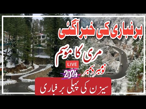 murree live today mall road | Murree snowfall 2024,25 #MurreeWeather Murree hotel rates #Murreelive