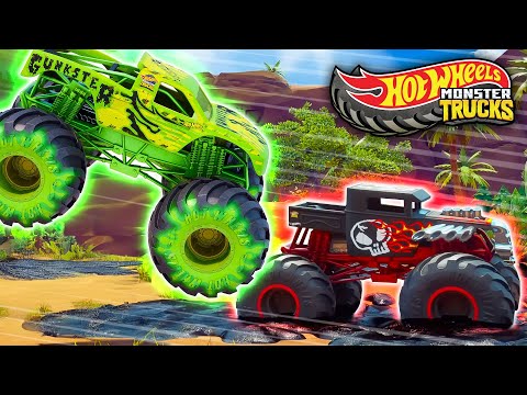 Hot Wheels Monster Trucks Race to the Top for the Champions Cup! | Camp Crush 1-Hour Compilation