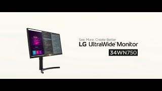 LG UltraWide™ | 34WN750 - The UltraWide QHD (3440x1440) IPS HDR Monitor | LG