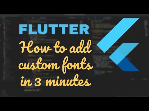 Flutter - Learn Using Custom TTF Fonts in Flutter with Source Code Example