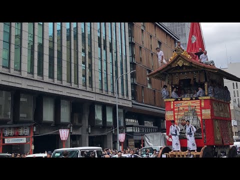 祇園祭の山鉾の「曳き初め」函谷鉾 Gion Festival in Kyoto 2024