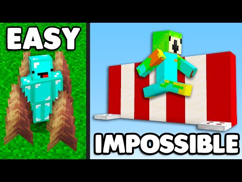 100 Minecraft YouTuber's Hardest Challenges