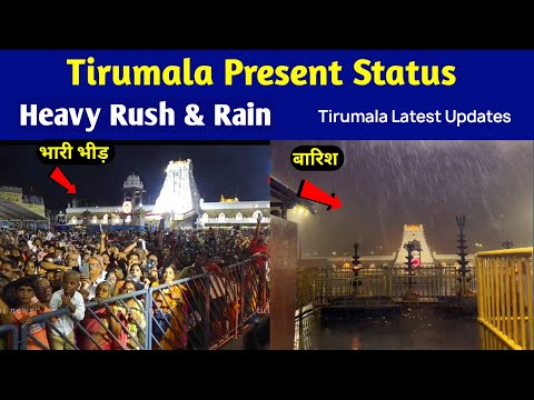 Heavy Rush In Tirumala | Tirumala Present Status | Rain | Tirupati Balaji Darshan | DP Trekker