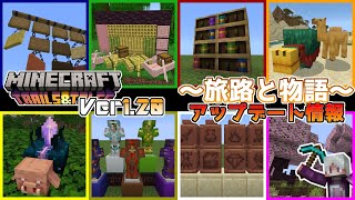 【統合版マイクラ】Ver1.20 旅路と物語のアップデート/Trail&Tales Update ついに正式リリース！【Switch/Win10/PE/PS4/Xbox】