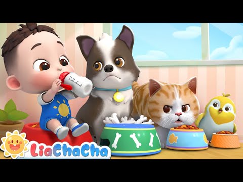 My Pet Song 🐦🐕🐈 | My Kitty and Puppy | LiaChaCha Animal Songs | Kids Songs & Nursery Rhymes