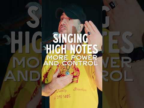 Singing High Notes - More Power and Control #voice #singing #highnotes #singer #singinglessons