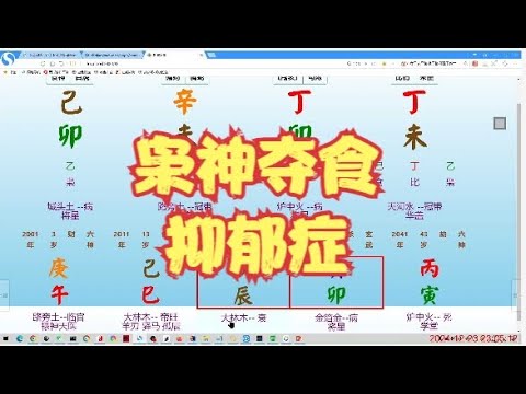 枭神夺食，抑郁症 #八字 #算命 #命理