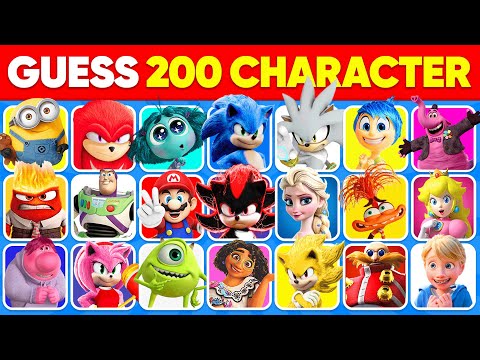 Guess the Character in 2 Seconds | Sonic the Hedgehog, Inside Out 2, Despicable Me 4, Minions