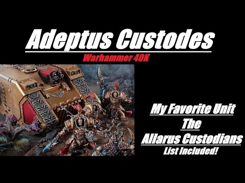 My Favorite Custodes Unit The Allarus Custodians List Included Warhammer 40K 10th Edition