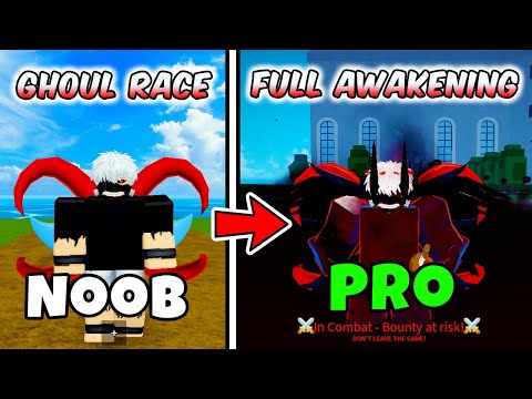 Becoming *KEN KANEKI* and unlocked Ghoul Race Full Awakening | Blox Fruits