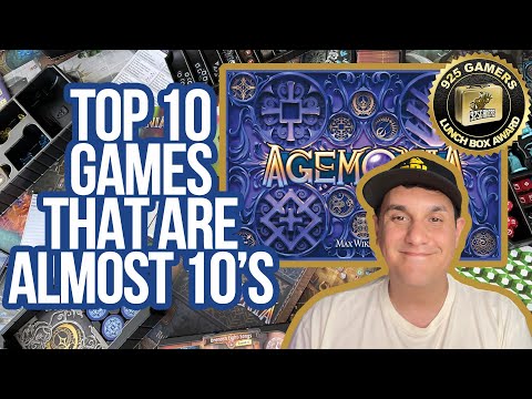 Top 10 Board Games That Are Almost 10's | Amazing 9 out of 10 Board Games | 2024