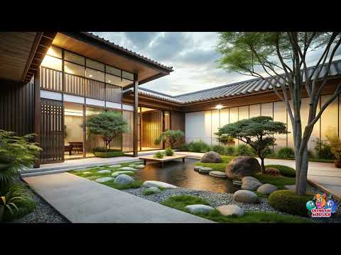 Best Japanese Garden Design Ideas in the Courtyard of a Modern House