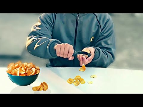 Make your own video| homemade potato chips with best video maker app