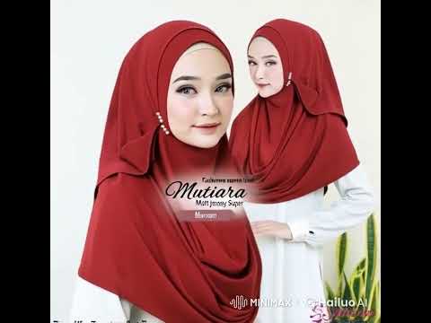 Hijab pashmina dengan bahan jersy mudah di atur