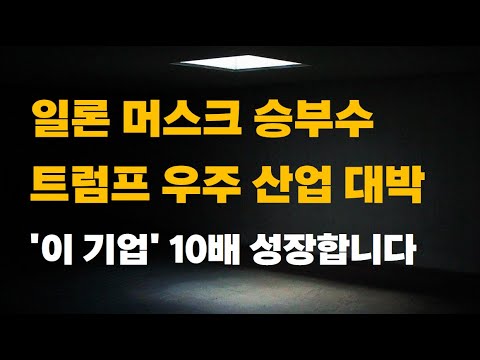 [주식] 일론 머스크 승부수 트럼프 우주 산업 대박 '이 기업' 10배 성장합니다.[2차전지관련주, LG에너지솔루션전망, 에코프로비엠, 포스코홀딩스, 11월주식전망]