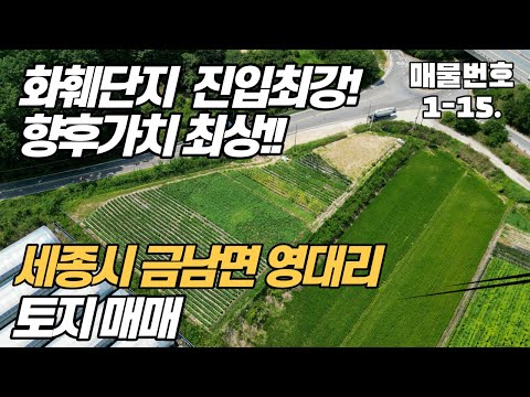 [세종시 토지매매] 향 후 가치 최상, 도시지역에 입지한 화훼단지, 농원으로 이용하기 좋은 곳