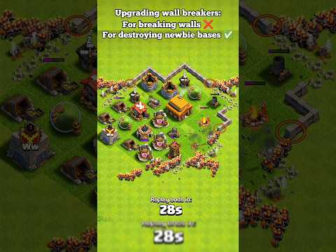 Imagine losing to wall breakers ll Clash of clans ll #shorts #clashofclans #coc