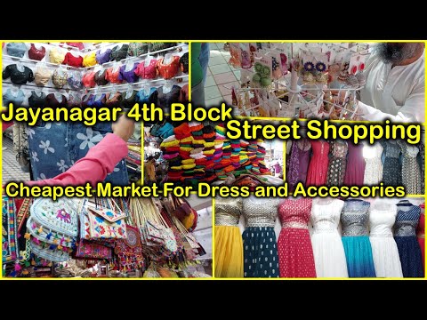 Jayanagar4thBlock /Best Street Shopping/Ethnic,western,shoes,bags,designer blouse,earing in low cost