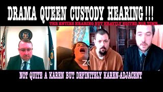 DRAMA QUEEN CUSTODY HEARING! NOT QUITE A KAREN BUT…. Mom moves kid to Florida, won’t pay for ticket!