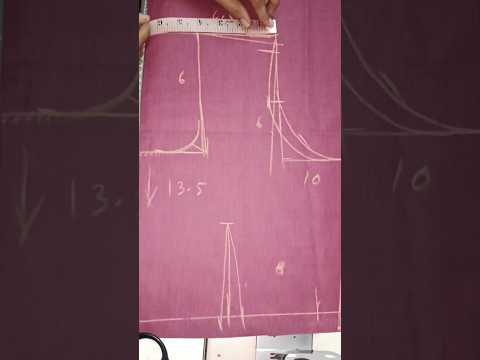 Long frock Body part Marking and Cutting ✂️ #long frock cutting #shortsviral #dressmaking