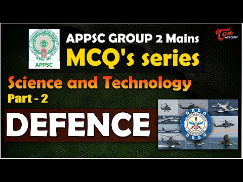 APPSC Group 2 Mains MCQ's Series | Science and Technology Part-2 | DEFENCE | Tone Academy