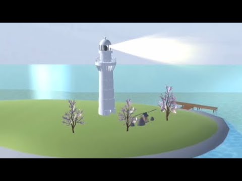 【Props ID】Lighthouse in Sakura town!!! You can move it everywhere you want!