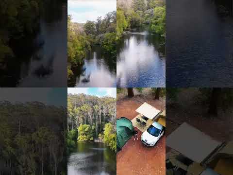 Camping in Pemberton town… #australia #campingaustralia #drone #camping #nature #naturelovers