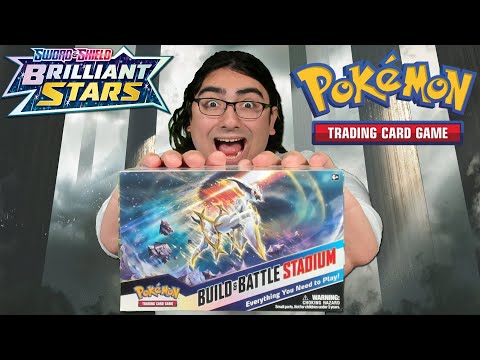 Brilliant Stars Build and Battle Stadium Box of Pokemon Cards!