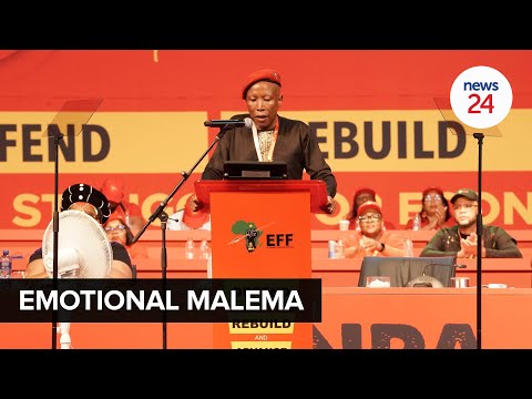 WATCH | Malema sheds a tear as he remembers his late guiding angel grandmother