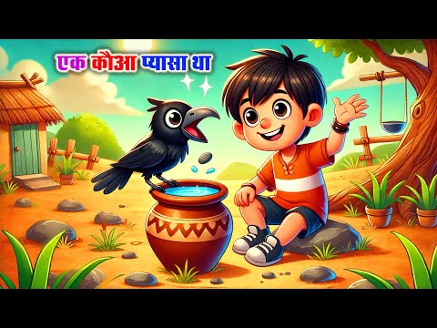 Ek Kauwa Pyasa Tha | Nursery Rhymes | एक कौवा प्यासा था || Hindi Rhyme | Mama Kids Rhymes